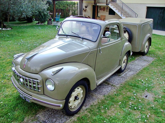Fiat - 500 C Topolino + Trailer - 1951