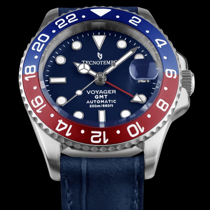 Tecnotempo®  - Automatic GMT "Voyager" 200M - Limited Edition - - TT.200VY.PRBL - Mænd - 2011-nu