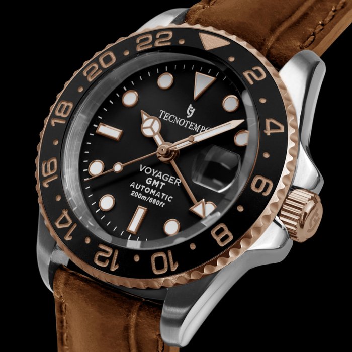 Tecnotempo®  Automatic GMT 200M WR "Voyager" - Limited Edition - - - 没有保留价 - TT.200VY.PRG - 男士 - 2011至现在