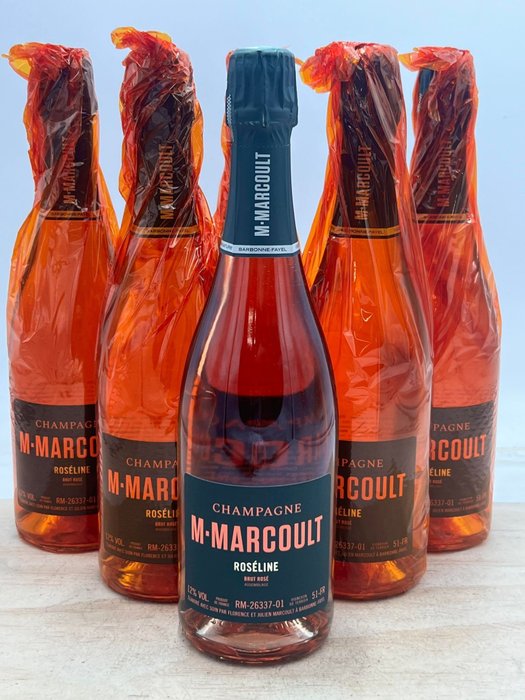 M.Marcoult, Roséline - Champán Rosé - 6 Botellas (0,75 L)