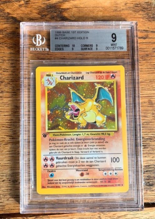 The Pokémon Company - Graded Card Pokemon charizard blastoise venusaur holo 1st edition dutch BGS.9 - 1999