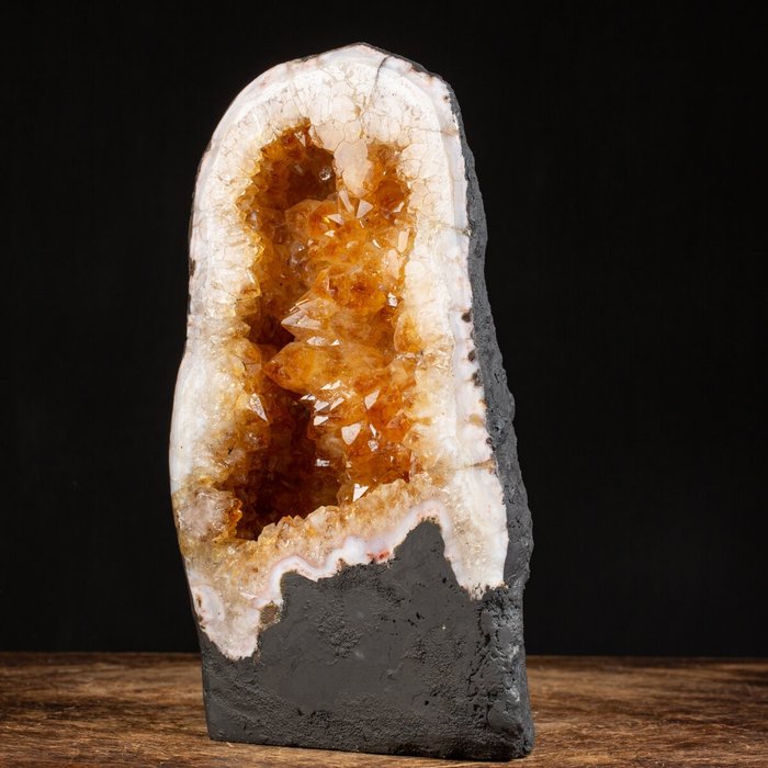 Citrine Geode - Madeira Quartz Geoden katedraali - 295×170×125 mm - 6.61 g