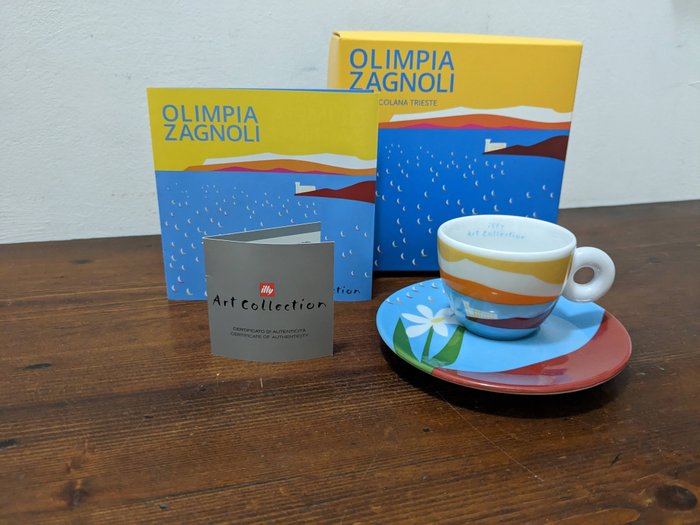 IPA - Olimpia Zagnoli - 杯及底碟 - Illy Collection - Barcolana - 瓷器