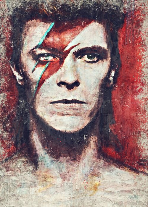 David Bowie - By artist Andrea Boriani - Oil Edition - High Quality Giclee Art - 5/5