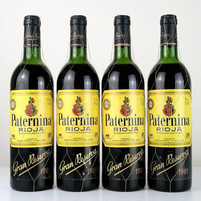 1981 Federico Paternina, "Centenary Edition 1896-1996" - Rioja Gran Reserva - 4 Bottiglie (0,75 L)