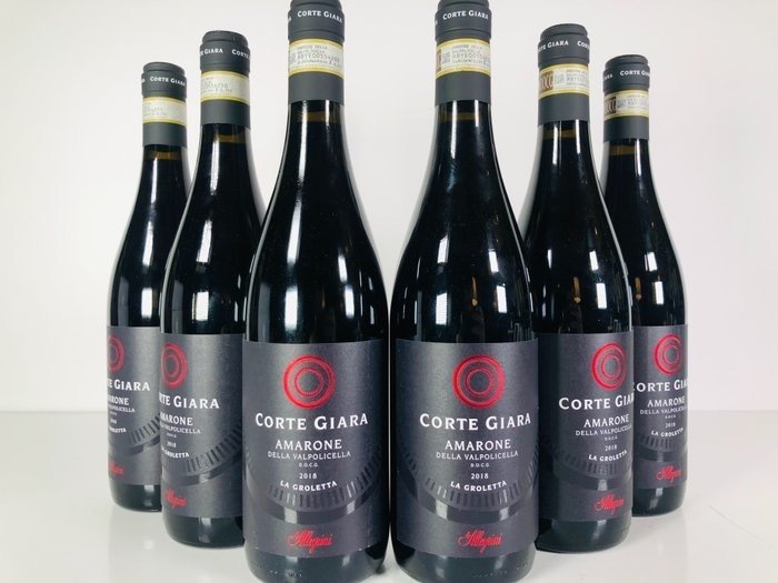 2018 Allegrini Corte Giara ''La Groletta'' - Amarone della Valpolicella - 6 Bottles (0.75L)