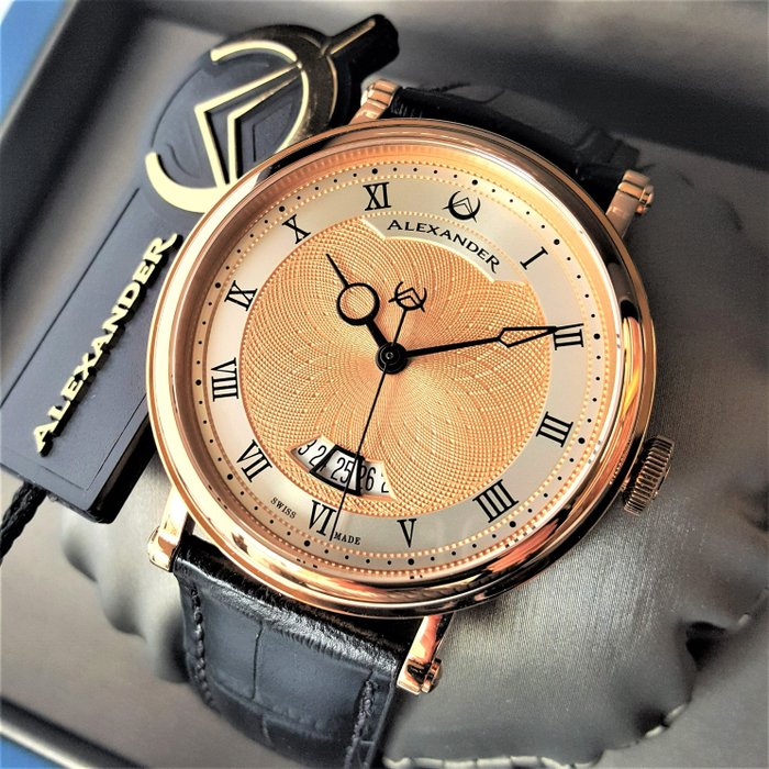Alexander - Swiss Automatic - Gold - Open Date - Uomo - Nuovo