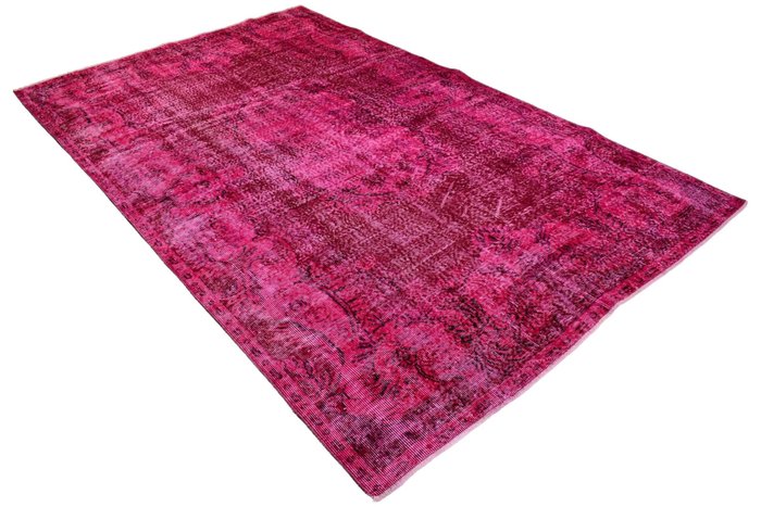 Moderner rosafarbener Vintage-Look – sauber wie neu - Teppich - 300 cm - 185 cm