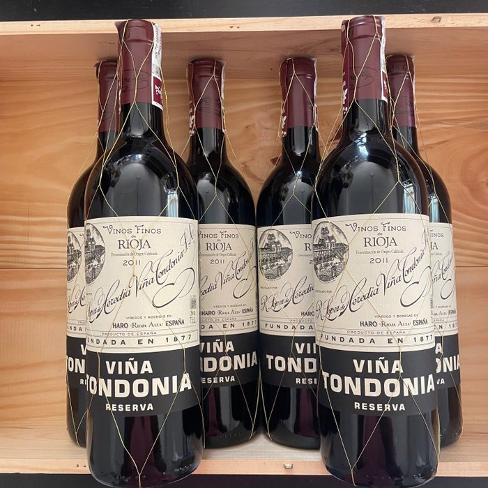 2011 R. López de Heredia, Viña Tondonia - La Rioja Reserva - 6 Bottiglie (0,75 L)