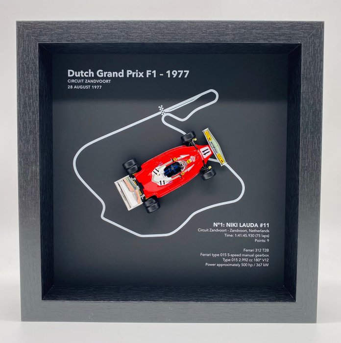 Artwork - Ferrari - Dutch GP F1 Zandvoort 1977- Niki Lauda Ferrari F1 312 T2B