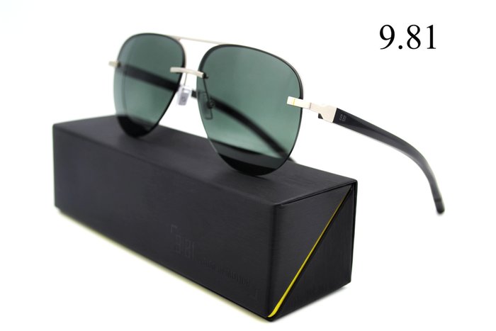Other brand - 9.81 THELIOS -CRODA NEGRA NE40002U  - Titanium Aviator Design - Green Lenses -  Exclusive Brand - Óculos de sol Dior