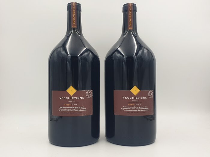 2019 Tenimenti D' Alessandro, Vecchievigne - 托斯卡納 - 2 Double magnum(波爾多)/ Jeroboam(勃艮第) 四個標準瓶 (3L)