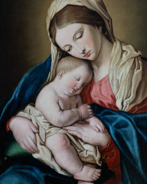 Giovanni Battista Salvi detto il Sassoferrato (1609–1685), Studio of - Madonna and Child