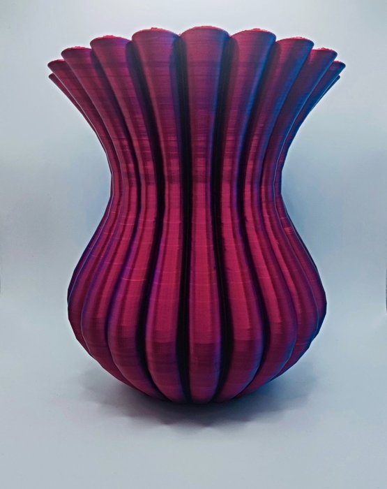 SSP Design - Stjepan Sasa P. - Vase -  Trinity Vase - Nr. 65  - Seide Biologisch abbaubares Polylactid