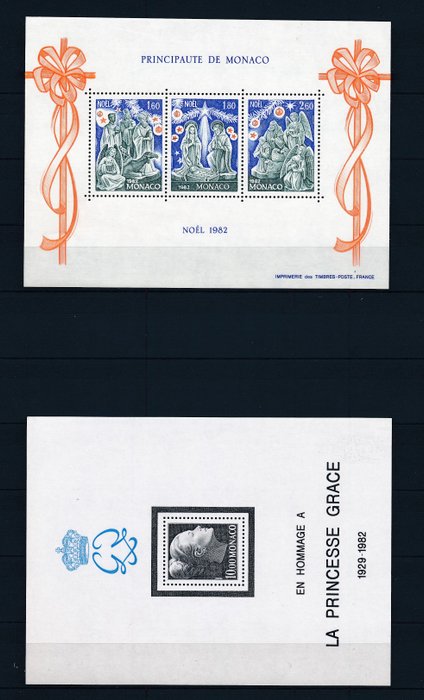 Monaco 1982/2002 - Set of Blocks - Sheets**. TB quality. Odds + 400€