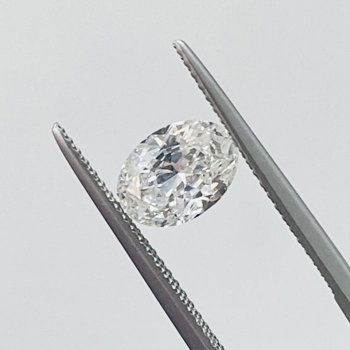 1 pcs 鑽石 - 1.20 ct - 橢圓形 - H(次於白色的有色鑽石) - SI2