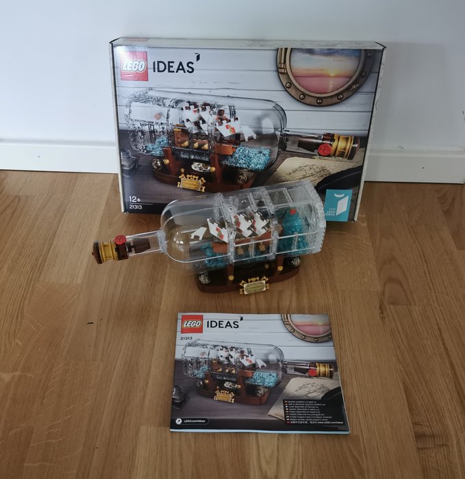 skrubbe klar Bore Lego - Ideas - 21313 - Skib Ship in a Bottle - 2000-nu - - Catawiki