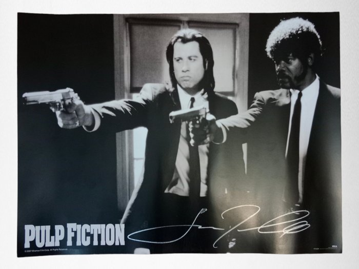 Tarantino - Pulp Fiction - signed by John Travolta (Vincent Vega) - with photo proof/COA - Florida (19/12/2021)