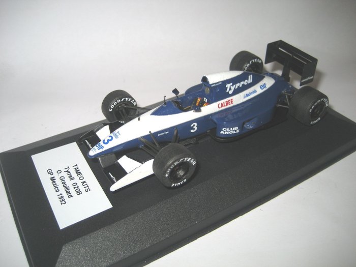 Tameo Kits 1:43 - 1 - Kilpa-auton pienoismalli - F.1 Tyrrell 020B Ilmor Olivier Grouillard GP Mexico 1992 - Kootut sarjat
