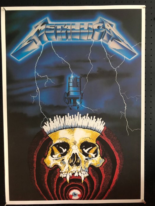 金屬製品樂團 - Ride the Lightning, Unforgiven, Group, Reload - 4x Original Posters + Photo Book - 多個標題 - 原版第1張海報 - 180克 - 1984/2003