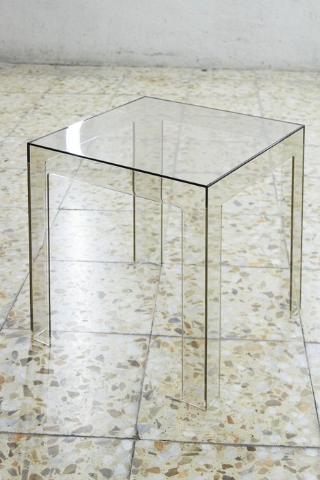 Kartell - Paolo Rizzatto - Coffee table - Jolly - Light Fumé - Polycarbonate