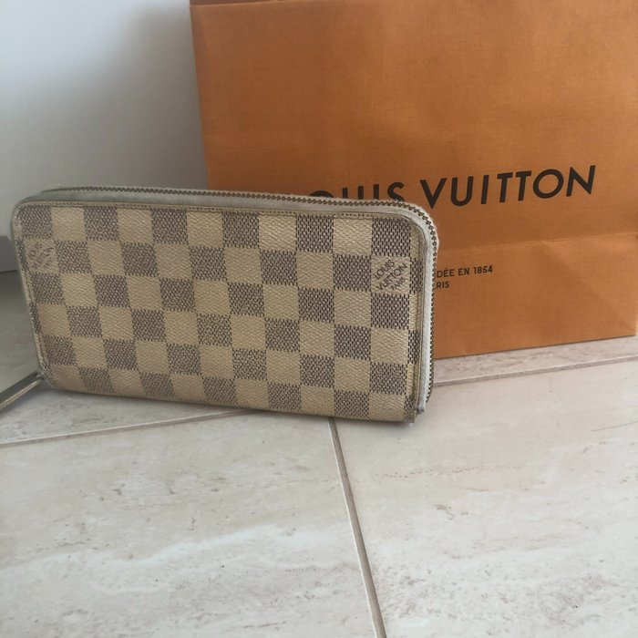 Louis Vuitton Damier Portefeuille Caissa N61227 WoFree Shipping [Used]