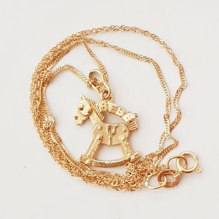 Barrena Solano - 18 kt Gult guld - Halsband med hänge