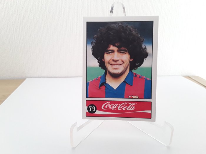 Coca-Cola - The Official Football Album - Diego Maradona adesivo sciolto originale #79 - 1984