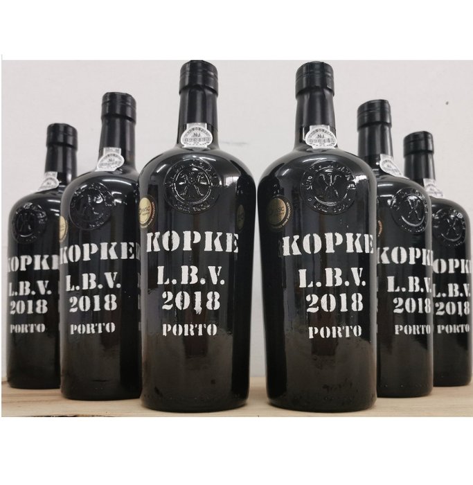 2018 Kopke - Douro Late Bottled Vintage Port - 6 Garrafas (0,75 L)