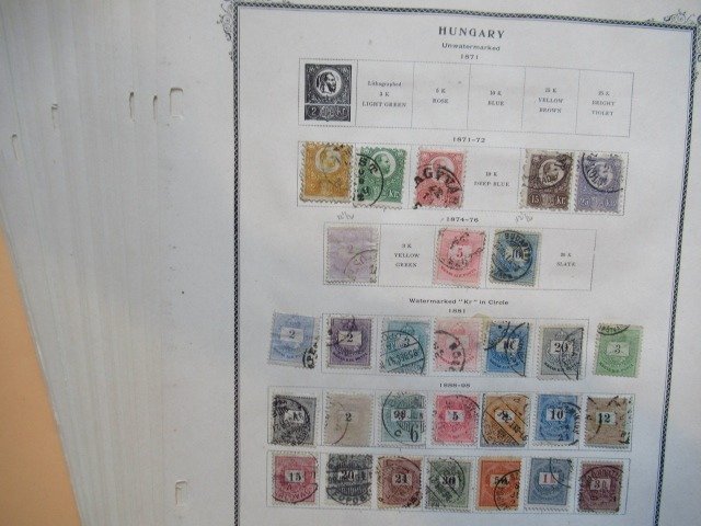 Hongarije  – Geavanceerde postzegelverzameling