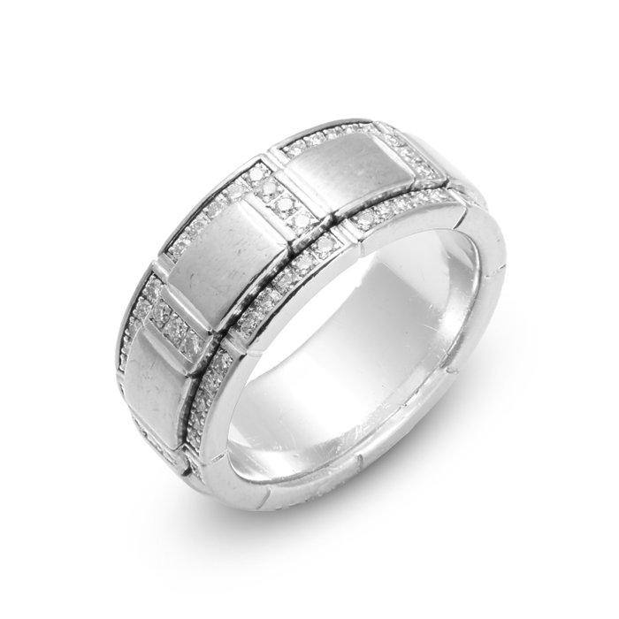 Piaget - 18 kt Gold, Weißgold - Ring - 1.00 ct Diamant - Diamanten
