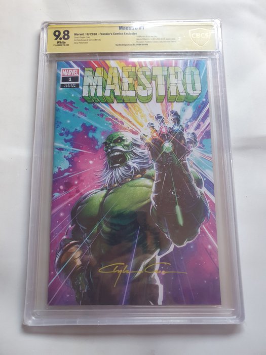 Maestro #1 - CBCS 9.8 Signed by Clayton Crain Frankies comics Exclusive - (2020)