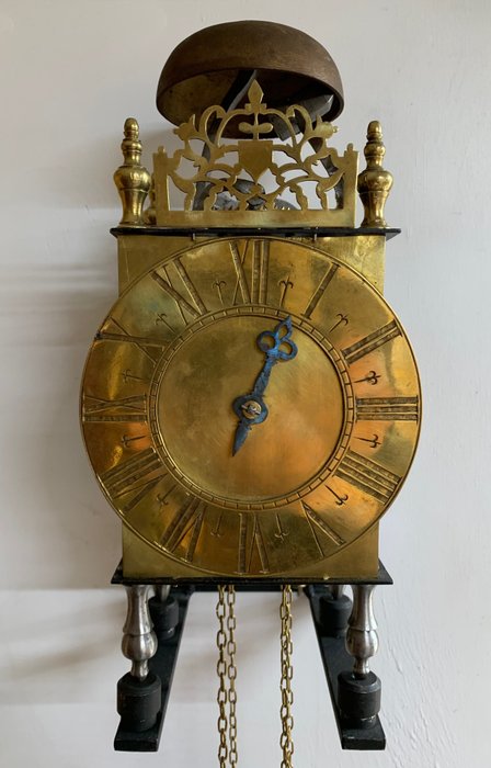 灯式古董钟 - Onbekend -   铁（铸／锻）, 黄铜 - 1970-1980