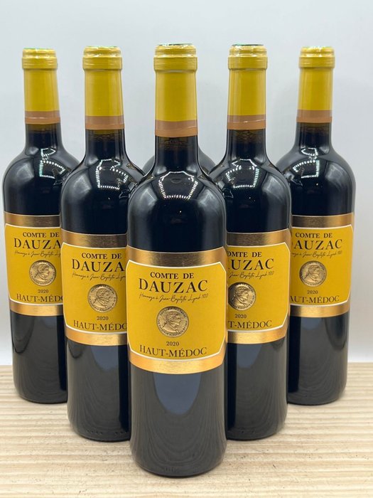 2020 Comte de Dauzac - Haut-Médoc - 6 Bottiglie (0,75 L)
