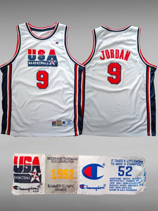 9 Michael Jordan 1992 USA Dream Team Olympic Throwback Jersey