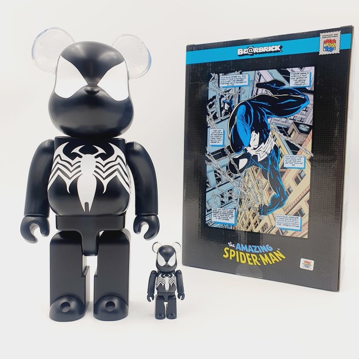 Marvel X Medicom Toy Be@rbrick - Spider Man V4 Black Costume 400