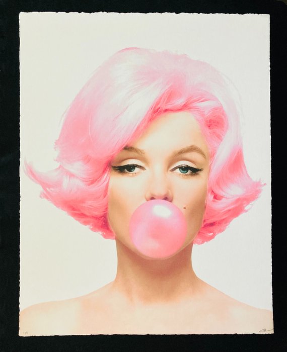 "Bubblelicious" - Artwork, Signed by Artist ( U.S.A ) - Marilyn Monroe