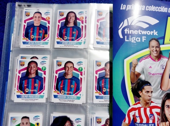 Panini - La Liga Femenina 2022/23 - FIRST Spanish LIGA WOMEN EDITION - 1 Empty album + complete loose sticker set