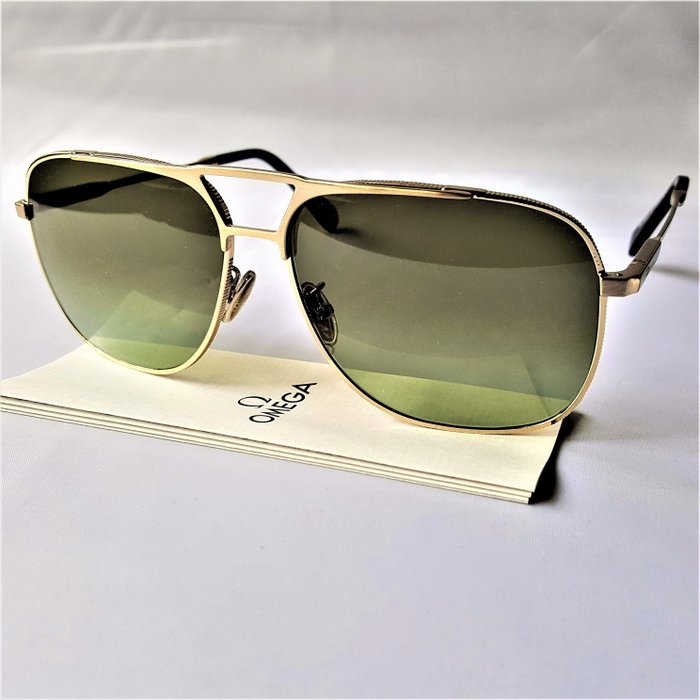 Other brand – Omega Ω – Gold – Barberini Lenses – Aviator – New – Zonnebril