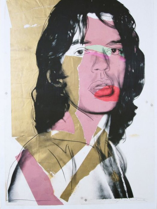 Andy Warhol - Mick Jagger - Lata 70.