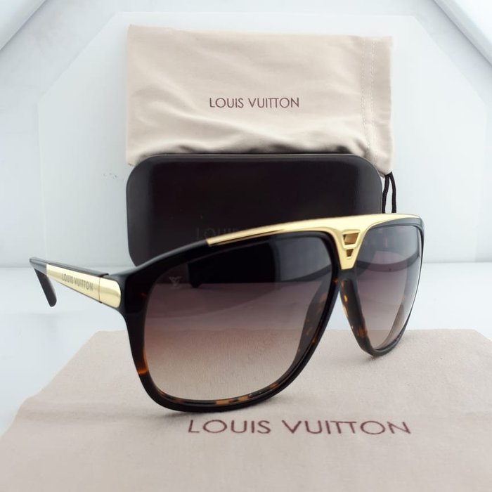 LOUIS VUITTON Z0936E Mascot Monogram Black Mens Sunglasses With Case