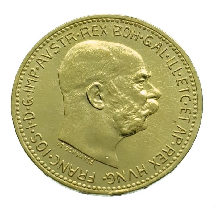 Ausztria. 20 Kroner 1915 Franz Joseph I (Restrike)