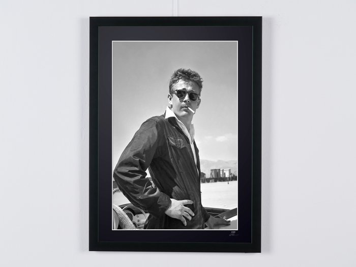 James Dean Legend - Photographie, Luxury Wooden Framed 70X50 cm - Limited Edition Nr 01 of 30 - Serial ID. 30234 - Original Certificate (COA), Hologram Logo Editor and QR