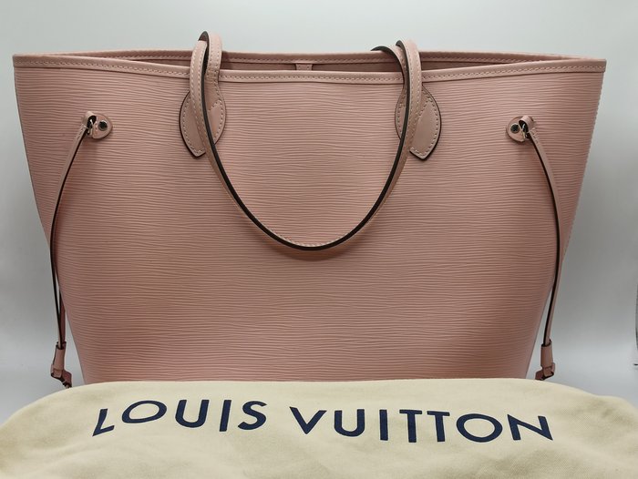 Louis Vuitton - Neverfull MM cuir épi - Nude rose Borsa a mano