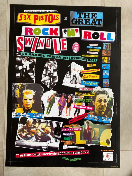 Maurizio Turchet - Original Movie Poster Sex Pistols The Great Rock 'n' Roll Swindle" - Δεκαετία του 1990