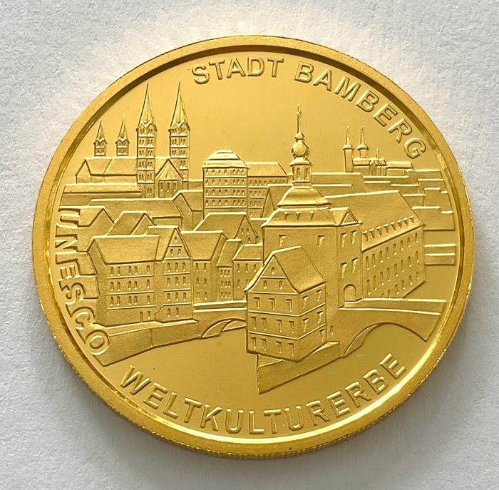 Németország. 100 Euro 2004 J - Unesco Bamberg - 1/2 oz