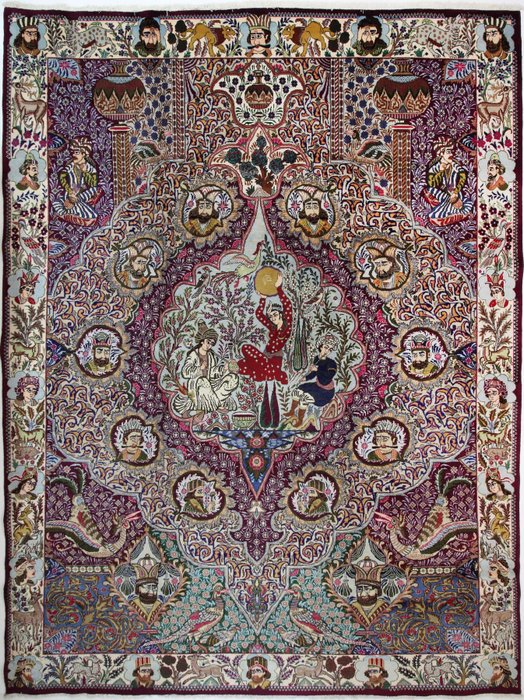 Beau tapis persan Tapis original de Kashmar - Tapis - 398 cm - 296 cm