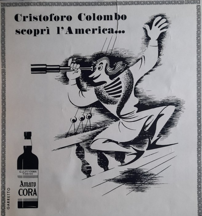 Paolo Federico Garretto - Amaro Cora - Cristofero Colombo - 1947