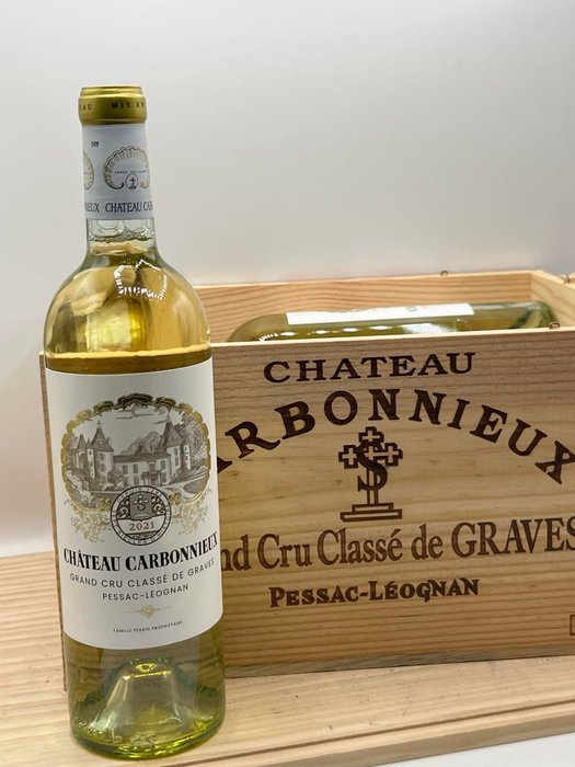 2021 Chateau Carbonnieux Blanc - Pessac-Léognan Grand Cru Classé - 6 Garrafas (0,75 L)