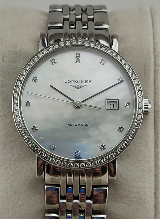 Longines - Elegant Collection Diamonds Automatic - L4.310.0.87.6 - Kobieta - 2011-obecnie